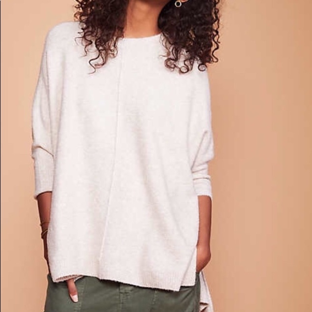 NWOT Loft Lou & Grey Seamed Poncho Sweater xs/s
